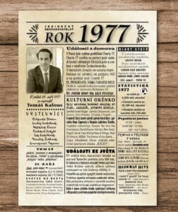 narozeninový plakát 1977