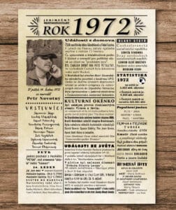 narozeninový plakát 1972