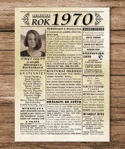 narozeninový plakát 1970