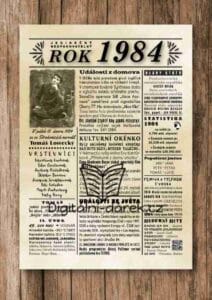 narozeninový plakát 1984