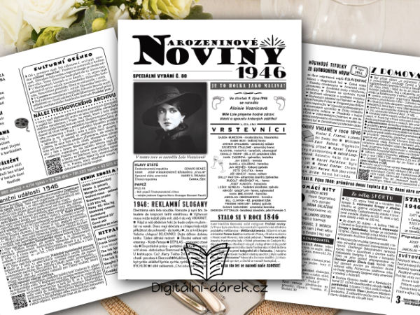 narozeninové noviny 1946 životní jubileum