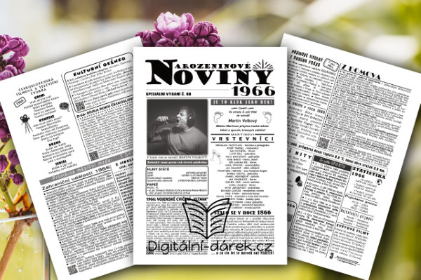 narozeninové noviny 1966