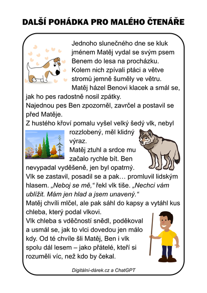 čtení pro prvňáčky