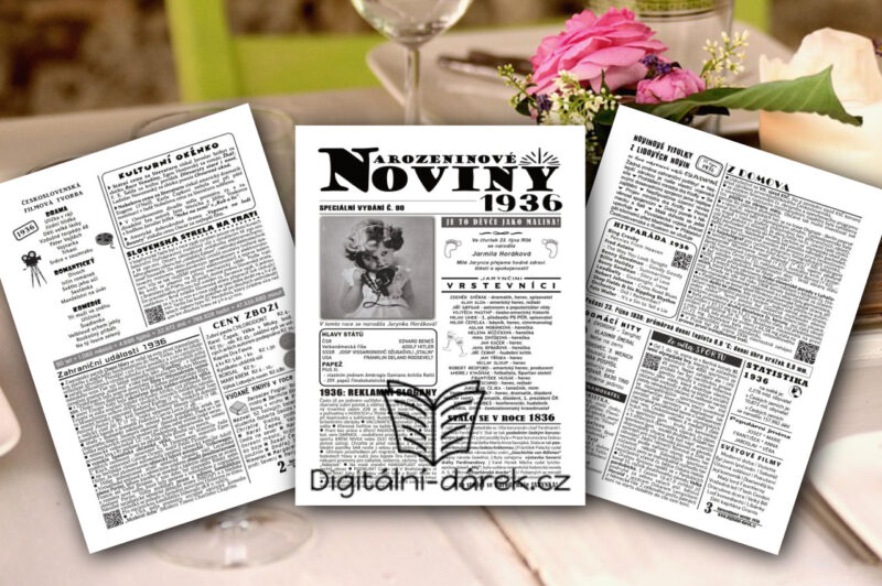 narozeninové noviny 1936 dárek k narozeninám