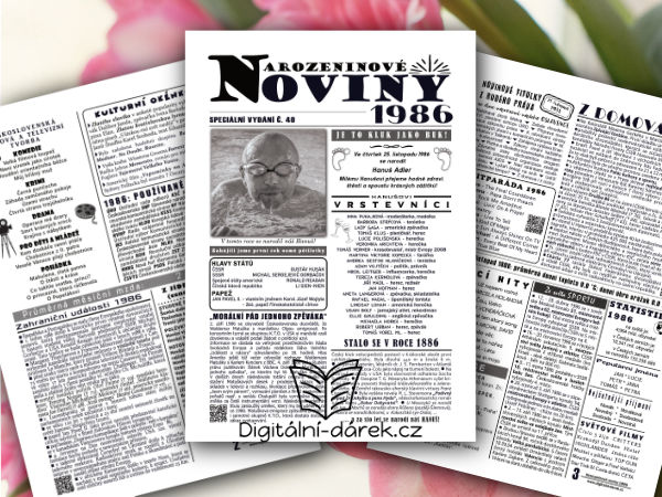 narozeninové noviny 1986