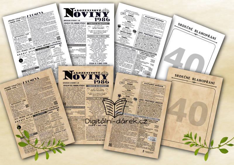 narozeninové noviny 1986 ihned ke stažení