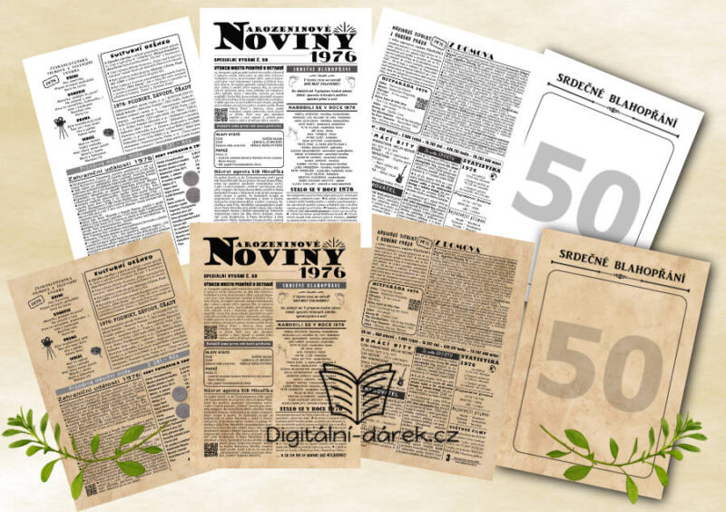 narozeninové noviny 1976 ihned ke stažení