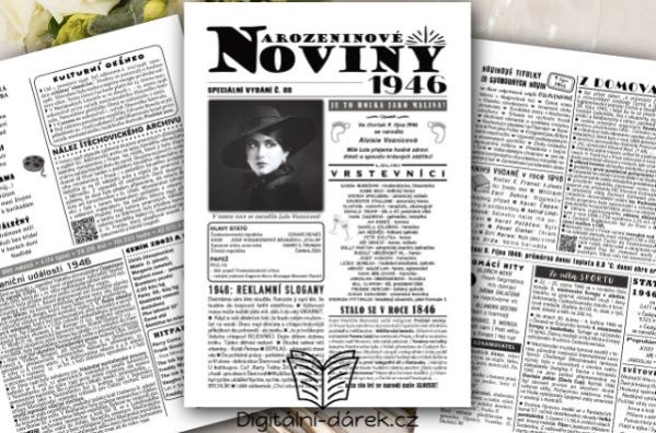 narozeninové noviny 1946 životní jubileum
