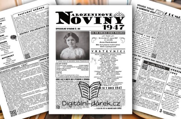 narozeninové noviny 1947