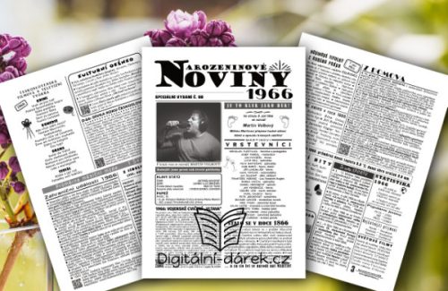 narozeninové noviny 1966