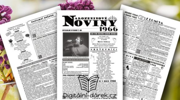 narozeninové noviny 1966