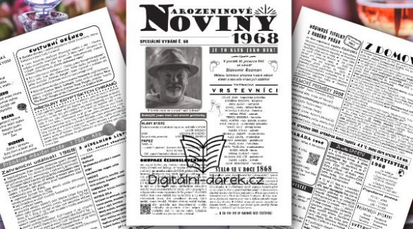 narozeninové noviny 1968