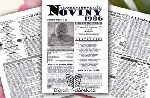 narozeninové noviny 1986